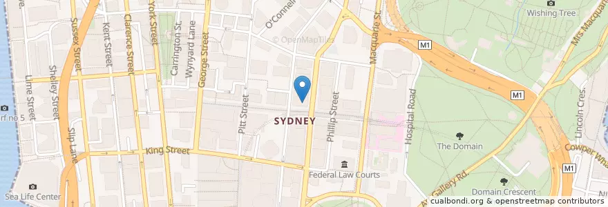 Mapa de ubicacion de Commonwealth Bank en Australien, Neusüdwales, Council Of The City Of Sydney, Sydney.