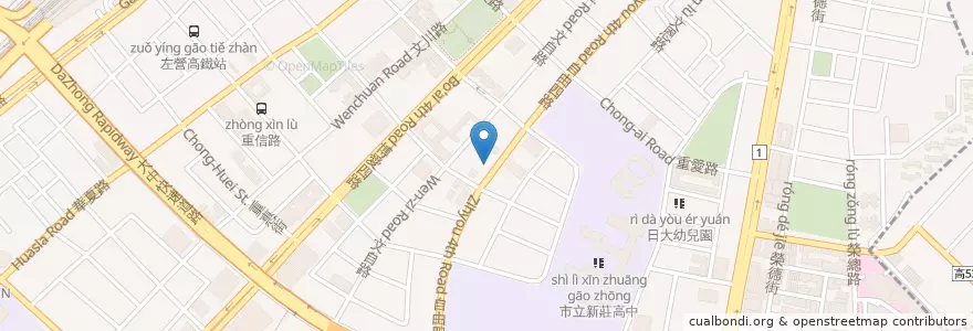 Mapa de ubicacion de 晴華眼科 en 臺灣, 高雄市, 左營區.