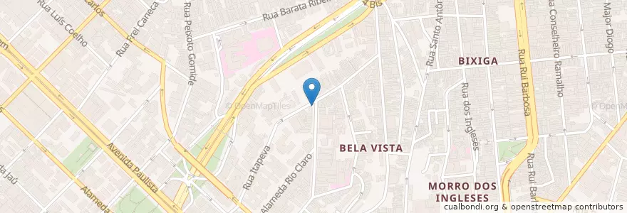 Mapa de ubicacion de Banco Itaú en Brasil, Região Sudeste, São Paulo, Região Geográfica Intermediária De São Paulo, Região Metropolitana De São Paulo, Região Imediata De São Paulo, São Paulo.