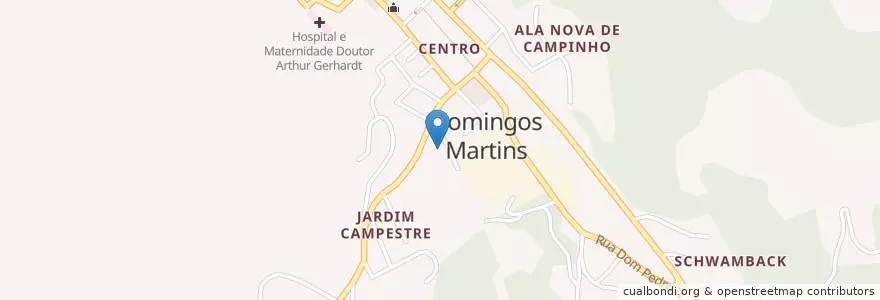 Mapa de ubicacion de CE Geração en Brezilya, Güneydoğu Bölgesi, Espírito Santo, Região Geográfica Intermediária De Vitória, Microrregião Afonso Cláudio, Domingos Martins.