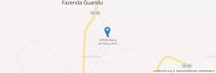 Mapa de ubicacion de EEEFM Maria de Abreu Alvin en Brasilien, Südosten, Espírito Santo, Região Geográfica Intermediária De Vitória, Microrregião Afonso Cláudio, Afonso Cláudio.