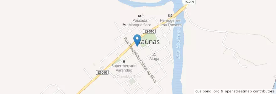 Mapa de ubicacion de EEEM Dunas de Itaúnas en البَرَازِيل, المنطقة الجنوبية الشرقية, إسبيريتو سانتو, Região Geográfica Intermediária De São Mateus, Microrregião São Mateus, Conceição Da Barra.