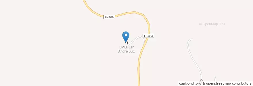 Mapa de ubicacion de EMEF Lar André Luiz en Brezilya, Güneydoğu Bölgesi, Espírito Santo, Região Geográfica Intermediária De Cachoeiro De Itapemirim, Microrregião Cachoeiro De Itapemirim, Bom Jesus Do Norte.