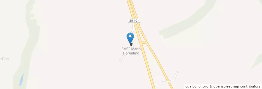 Mapa de ubicacion de EMEF Mario Florentino en Бразилия, Юго-Восточный Регион, Эспириту-Санту, Região Geográfica Intermediária De São Mateus, Microrregião São Mateus, Conceição Da Barra.