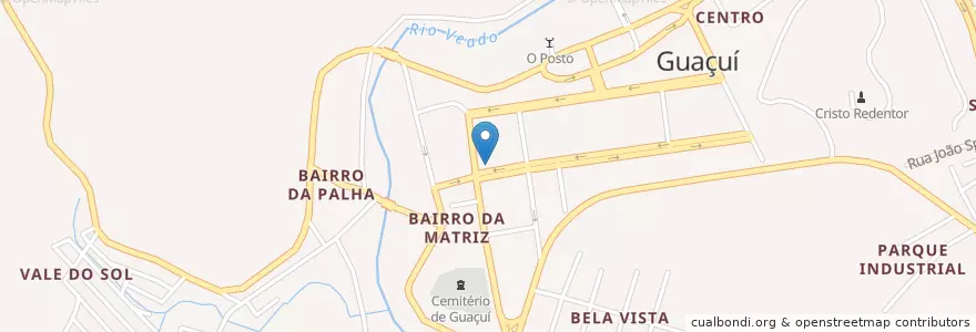 Mapa de ubicacion de EMEF São Geraldo en ブラジル, 南東部地域, エスピリト サント, Região Geográfica Intermediária De Cachoeiro De Itapemirim, Microrregião Caparaó, Guaçuí.