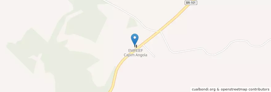 Mapa de ubicacion de EMPEIEF Capim Angola en البَرَازِيل, المنطقة الجنوبية الشرقية, إسبيريتو سانتو, Região Geográfica Intermediária De Cachoeiro De Itapemirim, Microrregião Guarapari, Rio Novo Do Sul.