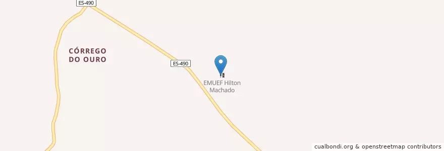 Mapa de ubicacion de EMUEF Hilton Machado en البَرَازِيل, المنطقة الجنوبية الشرقية, إسبيريتو سانتو, Região Geográfica Intermediária De Cachoeiro De Itapemirim, Microrregião Itapemirim, Itapemirim.