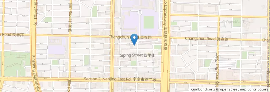 Mapa de ubicacion de 羅素咖啡 en Taiwan, Nuova Taipei, Taipei, Distretto Di Zhongshan.