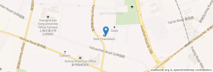 Mapa de ubicacion de Pie Society en China, Shanghai, Changning.