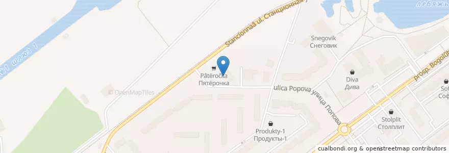 Mapa de ubicacion de МЕДСИТИ en Россия, Центральный Федеральный Округ, Московская Область, Городской Округ Дубна.