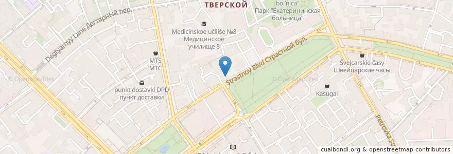 Mapa de ubicacion de Roast & Crosby en Rusia, Центральный Федеральный Округ, Москва, Центральный Административный Округ, Тверской Район.