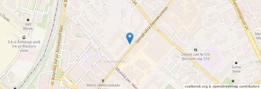 Mapa de ubicacion de Big Bite en Rússia, Distrito Federal Central, Москва, Центральный Административный Округ, Тверской Район.