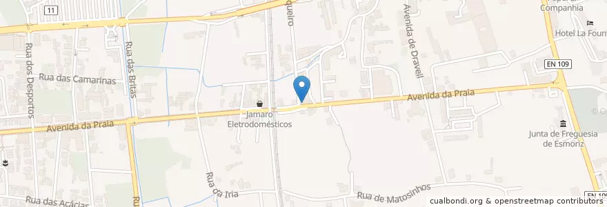 Mapa de ubicacion de Adega Fina - Restaurante e Petiscos en Португалия, Aveiro, Центральный Регион, Baixo Vouga, Ovar, Esmoriz.