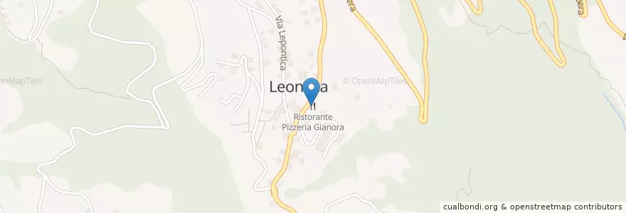 Mapa de ubicacion de Ristorante Pizzeria Gianora en Zwitserland, Ticino, Distretto Di Blenio, Circolo D'Acquarossa, Acquarossa.