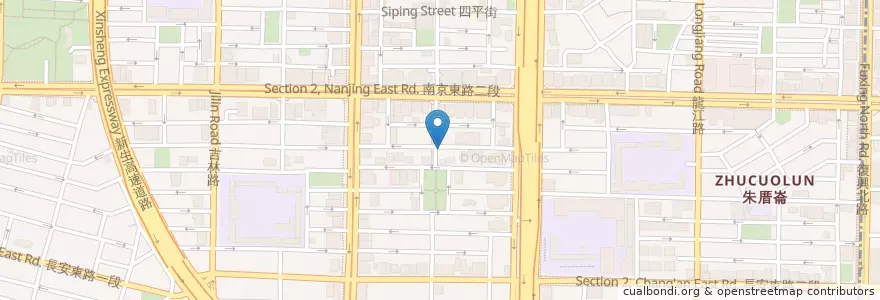 Mapa de ubicacion de 三商巧福 en Tayvan, 新北市, Taipei, 中山區.