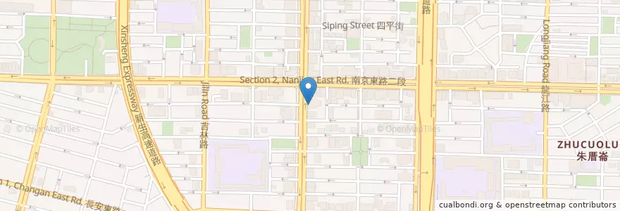 Mapa de ubicacion de 元大商業銀行 en Тайвань, Новый Тайбэй, Тайбэй, 中山區.