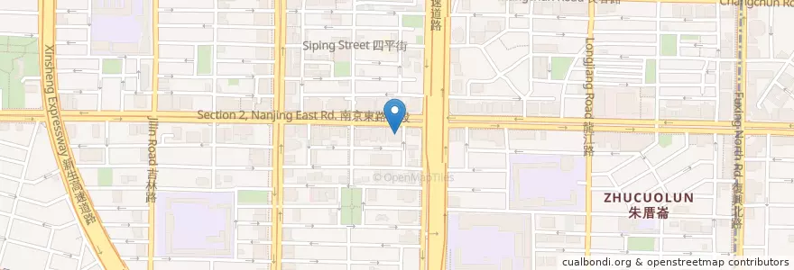 Mapa de ubicacion de 品盛悅素軒精緻創意蔬食 en تايوان, تايبيه الجديدة, تايبيه, 中山區.