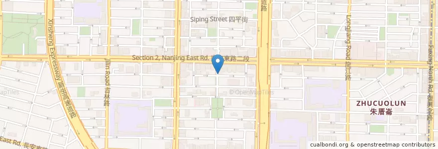 Mapa de ubicacion de 意美台式自助餐 en 台湾, 新北市, 台北市, 中山区.