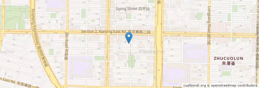 Mapa de ubicacion de 瑪姬家咖啡/簡餐 en Taiwan, Nuova Taipei, Taipei, Distretto Di Zhongshan.
