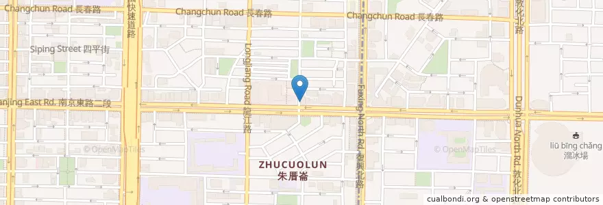 Mapa de ubicacion de 老哥鍋貼 en 臺灣, 新北市, 臺北市, 中山區.