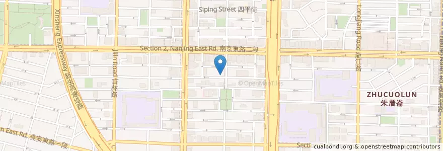 Mapa de ubicacion de 老疆胡烤肉舖 en Taiwan, Nuova Taipei, Taipei, Distretto Di Zhongshan.