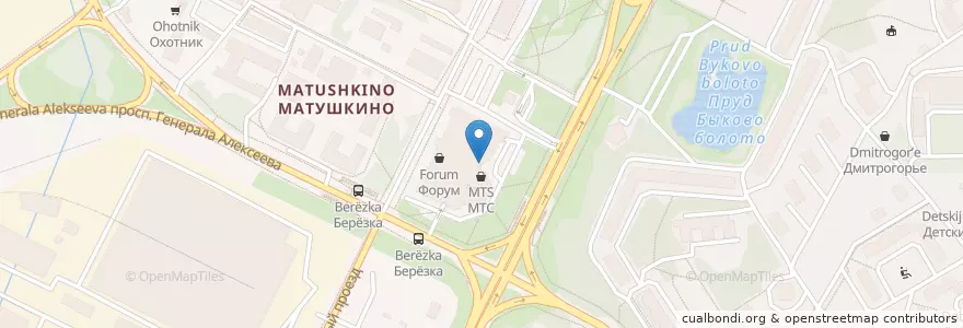Mapa de ubicacion de mybox en Россия, Центральный Федеральный Округ, Московская Область, Москва, Зеленоградский Административный Округ.