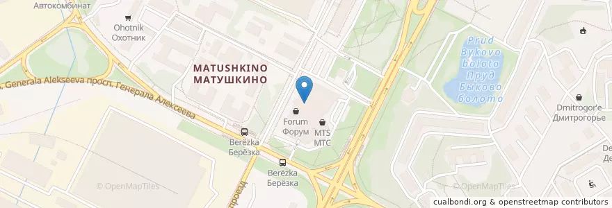 Mapa de ubicacion de Линзы тут en Rússia, Distrito Federal Central, Oblast De Moscou, Москва, Зеленоградский Административный Округ.