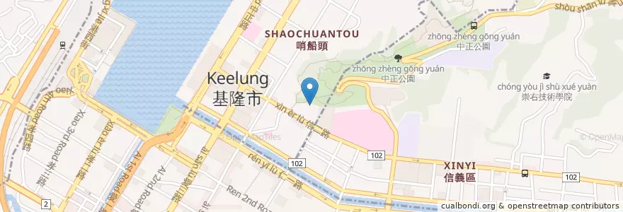 Mapa de ubicacion de 基隆市私立何佳仁幼兒園 en Taiwan, 臺灣省, 基隆市, 仁愛區.