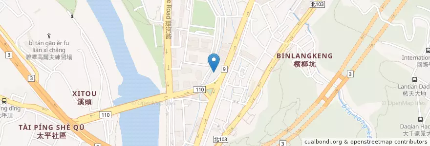 Mapa de ubicacion de 富順樓 en 台湾, 新北市, 新店区.