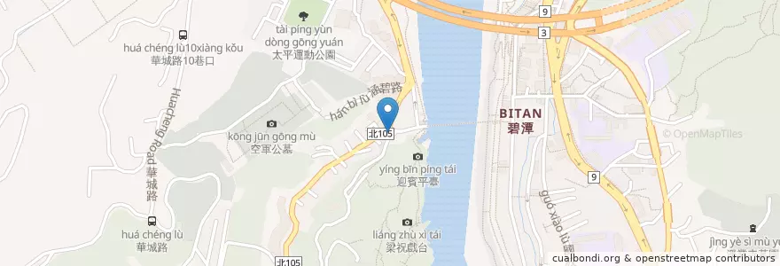 Mapa de ubicacion de 麵之旅 en تايوان, تايبيه الجديدة, 新店區.