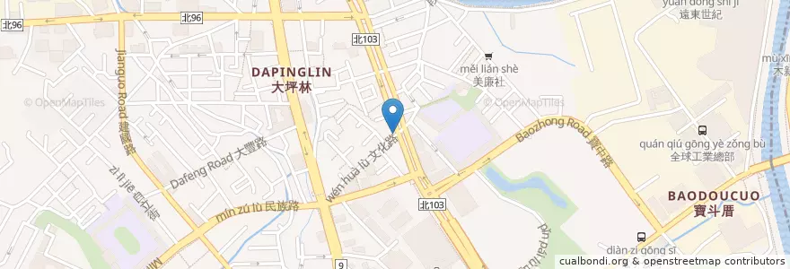 Mapa de ubicacion de 網腳網際網路 en Taïwan, Nouveau Taipei, Xindian.