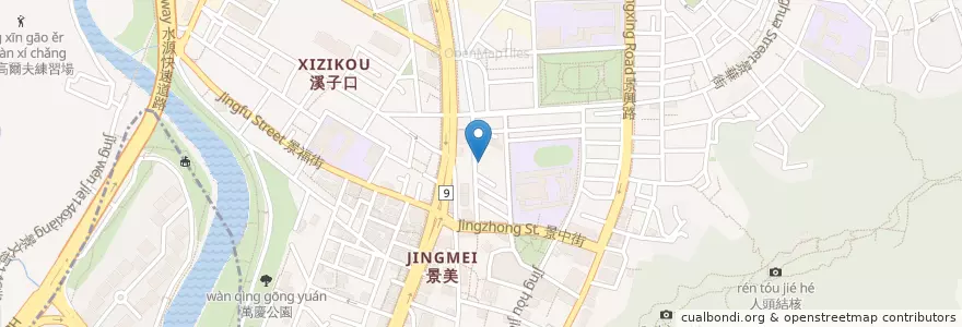 Mapa de ubicacion de 樂食蜀川味麵館 en تایوان, 新北市, تایپه, 文山區.