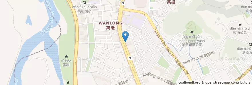 Mapa de ubicacion de 格上租車 en Taiwan, 新北市, Taipé, 文山區.