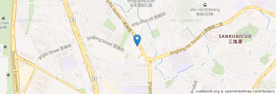 Mapa de ubicacion de 我家牛排 en Taïwan, Nouveau Taipei, Taipei, District De Wenshan.