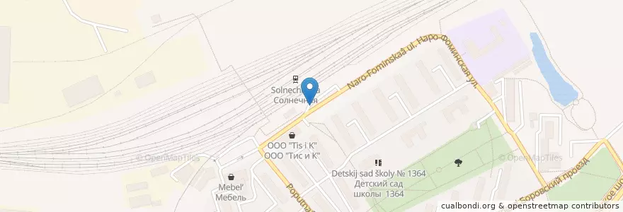 Mapa de ubicacion de Элекснет en Russia, Distretto Federale Centrale, Москва, Западный Административный Округ, Район Солнцево.