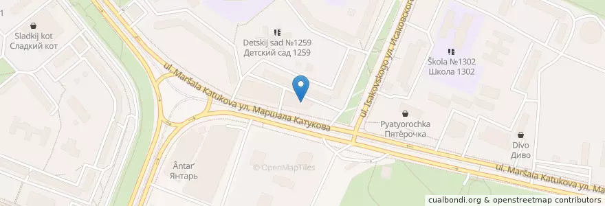 Mapa de ubicacion de Элекснет en Rusland, Centraal Federaal District, Moskou, Северо-Западный Административный Округ, Район Строгино.