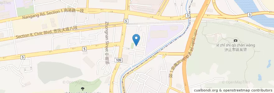 Mapa de ubicacion de 祐生牙醫診所 en تايوان, تايبيه الجديدة, تايبيه, 南港區.
