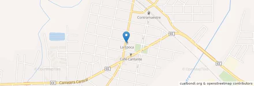 Mapa de ubicacion de La Epoca en Cuba, Santiago De Cuba, Contramaestre, Ciudad De Contramaestre.