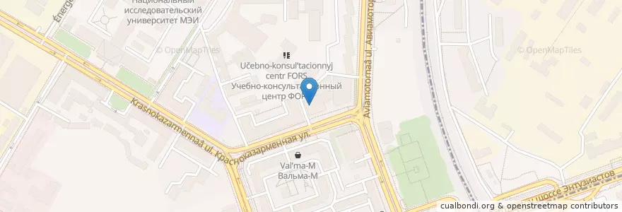 Mapa de ubicacion de Элекснет en Rusland, Centraal Federaal District, Moskou, Юго-Восточный Административный Округ, Район Лефортово.