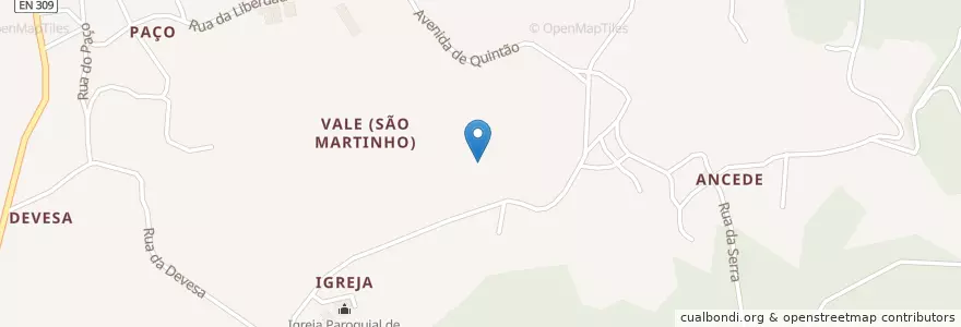 Mapa de ubicacion de Vale (São Martinho) en Portugal, Nord, Braga, Ave, Vila Nova De Famalicão, Vale (São Martinho).