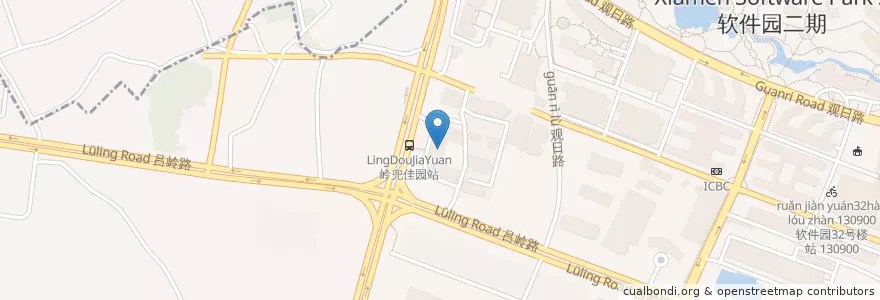 Mapa de ubicacion de 廈門盛捷公寓 en China, Fujian, Siming District.