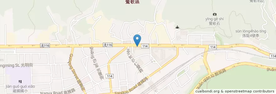 Mapa de ubicacion de 汽車美容 en Taiwan, 新北市, 鶯歌區.