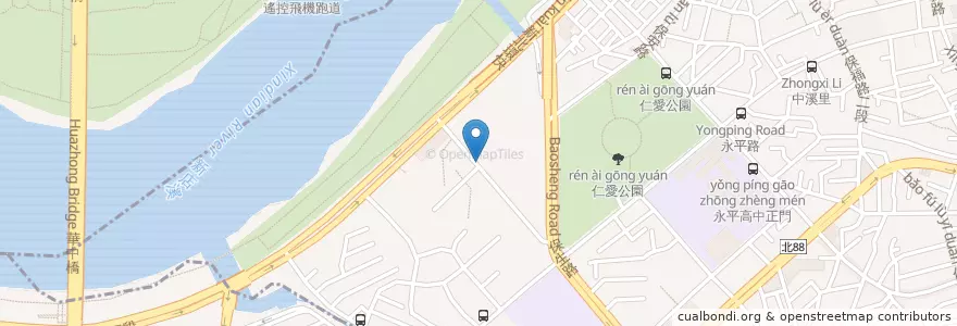 Mapa de ubicacion de Baoshun & Huanhe W. Intersection en Taiwan, New Taipei, Yonghe District.