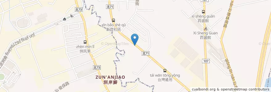 Mapa de ubicacion de 光華東帝士 en Taiwan, Nuova Taipei, Distretto Di Xinzhuang.