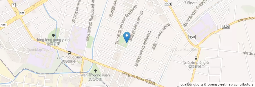 Mapa de ubicacion de 四維公園 en 台湾, 新北市, 新荘区.