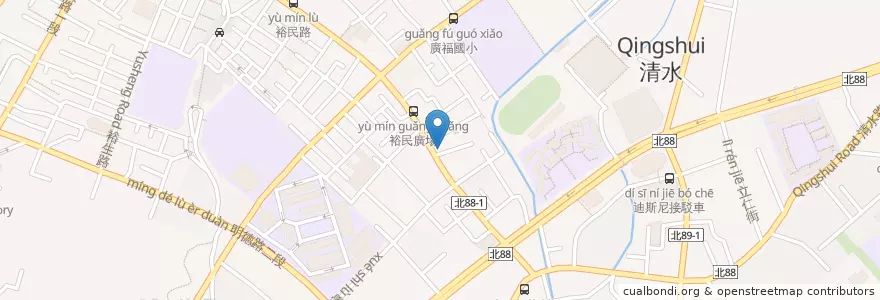 Mapa de ubicacion de 土城綜合體育場 en Тайвань, Новый Тайбэй, 土城區.