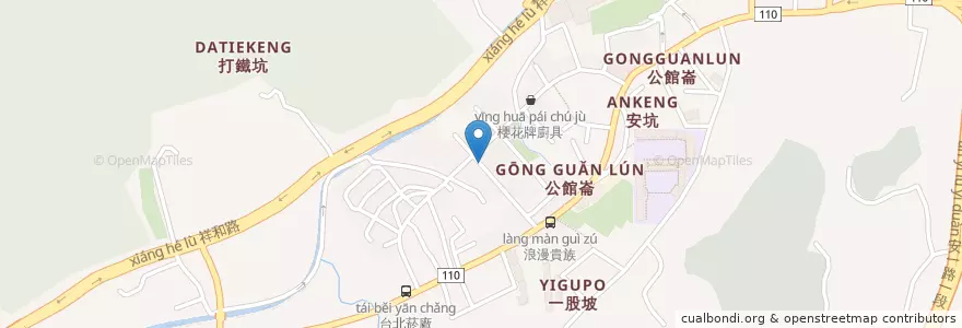 Mapa de ubicacion de 安成安德街口 en Taiwan, 新北市, 新店區.