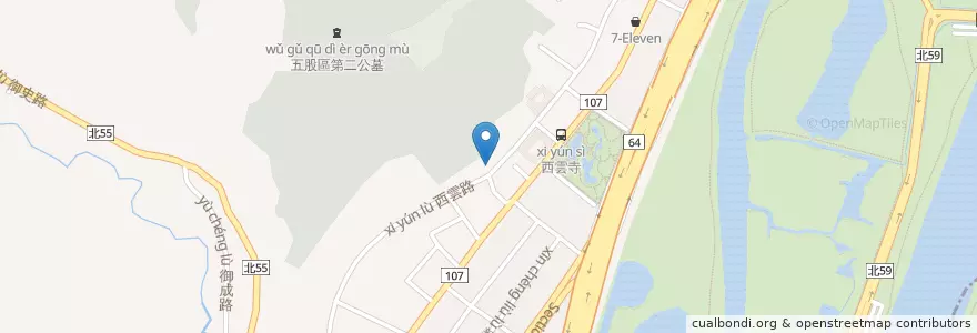 Mapa de ubicacion de 新北市立圖書館五股成功分館 en Taiwán, Nuevo Taipéi, 五股區.