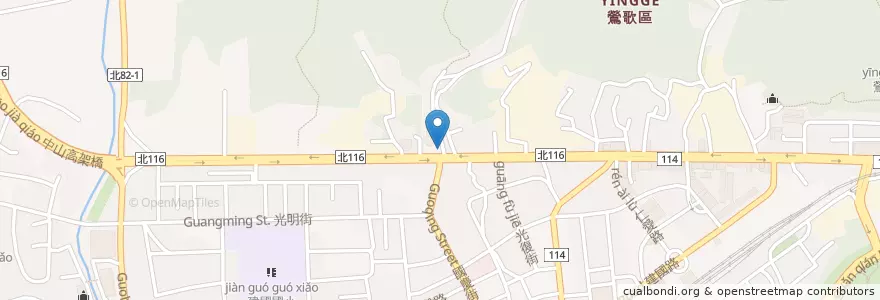 Mapa de ubicacion de 新北市立圖書館鶯歌分館 en 臺灣, 新北市, 鶯歌區.