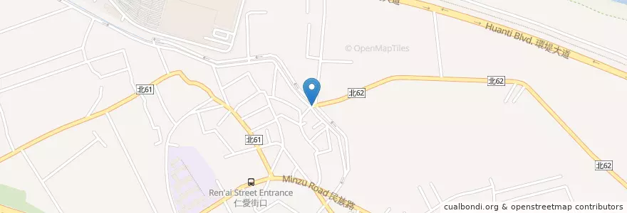 Mapa de ubicacion de Shuei He Village Activity Center en Taiwan, New Taipei, Luzhou District.